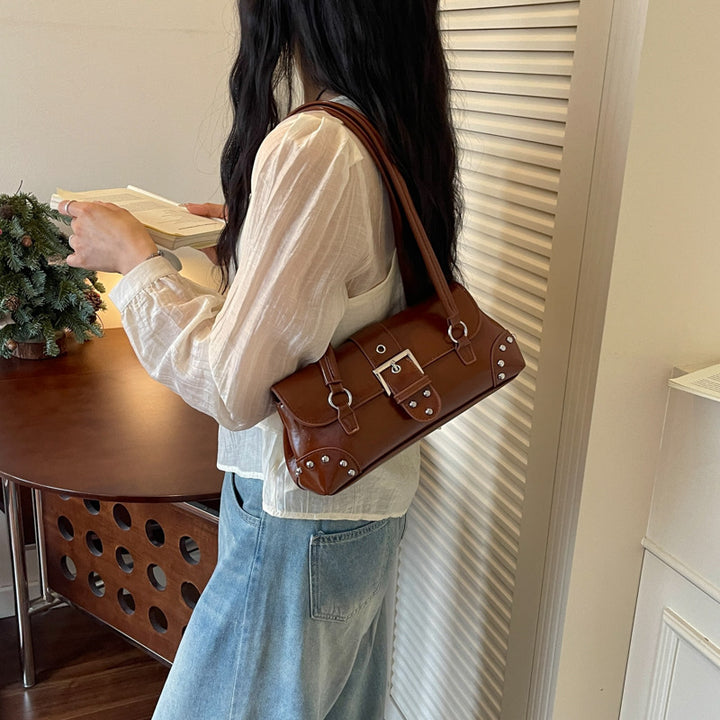 Elegant Buckle Detail Handbag