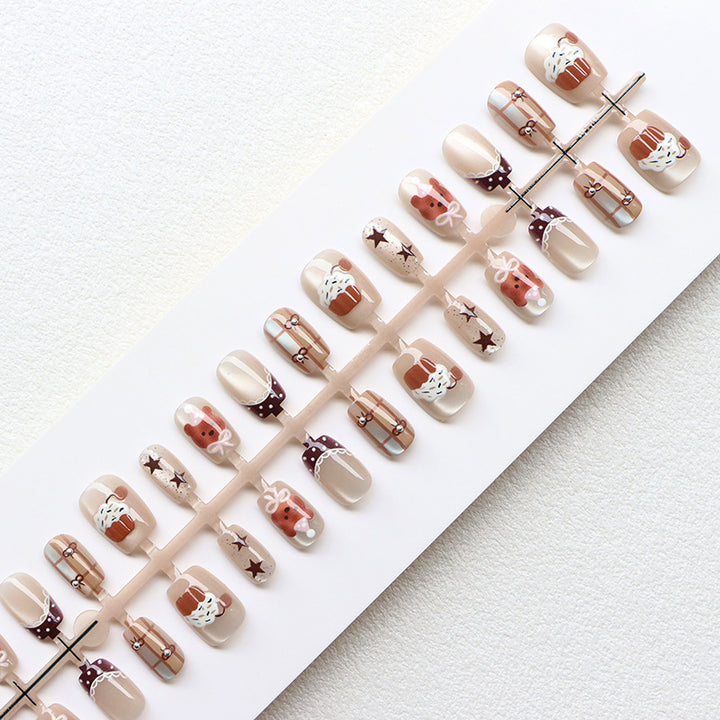 Whimsical Cupcake-Themed Press-On Nail Art Set Stornfield