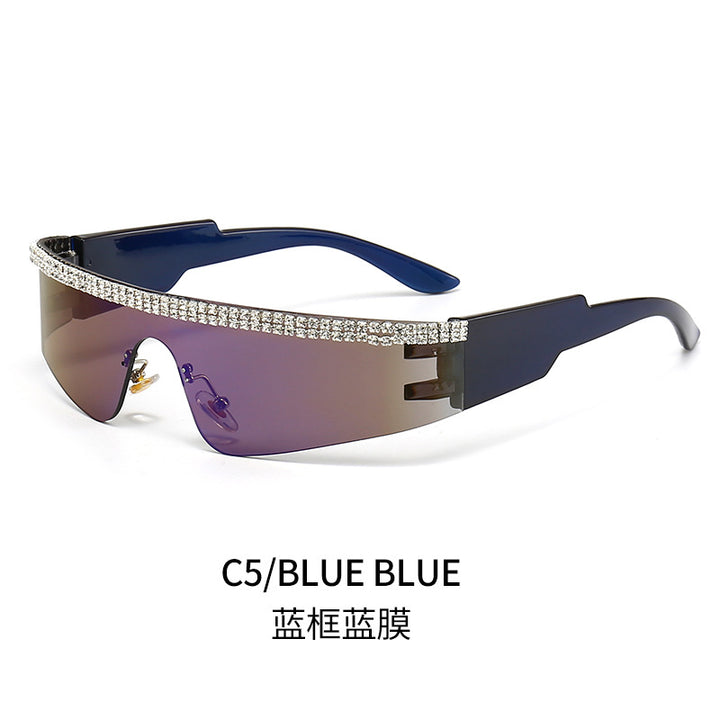 Women's Fashion Glamour Sunglasses with Rhinestone-Embellished Frame Stornfield