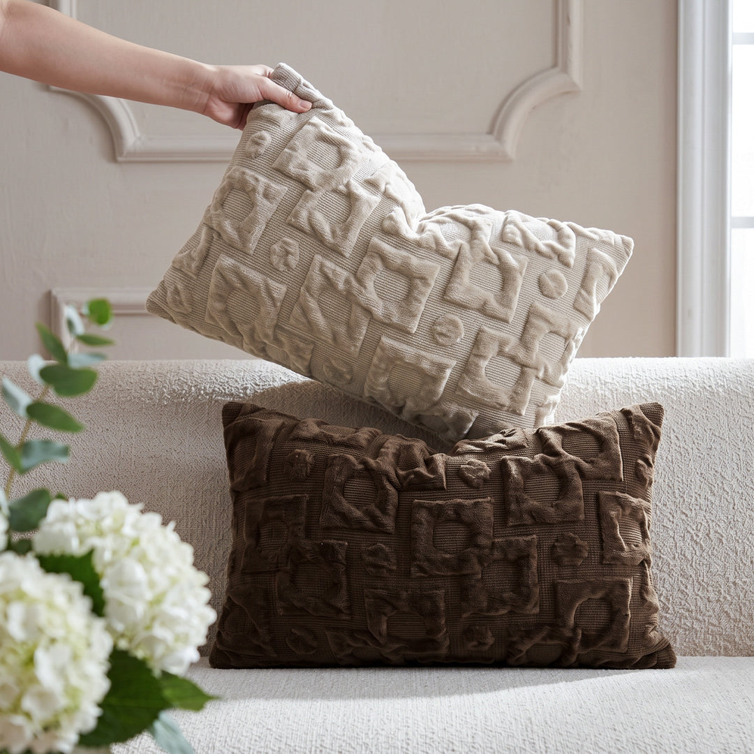 Luxurious velvet decorative pillow