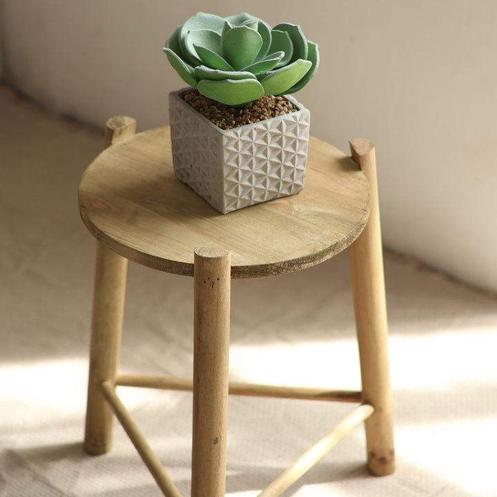 Massive wooden stool Stornfield