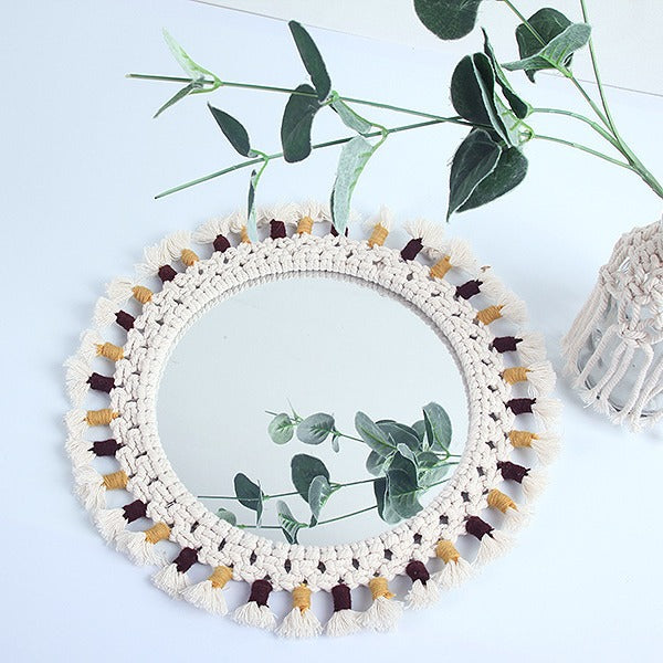 Decorative Macrame Wall Mirror Stornfield