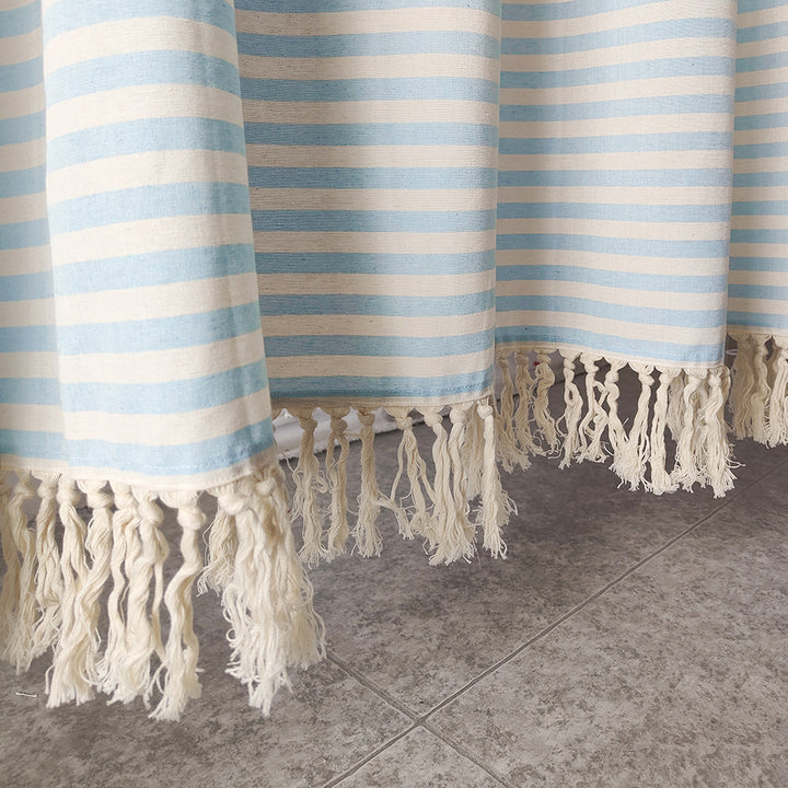 Elegant Textured Shower Curtain Stornfield