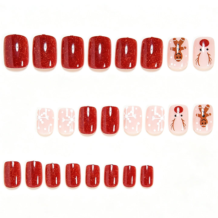 Festive Themed Press-On Nail Art Set Stornfield