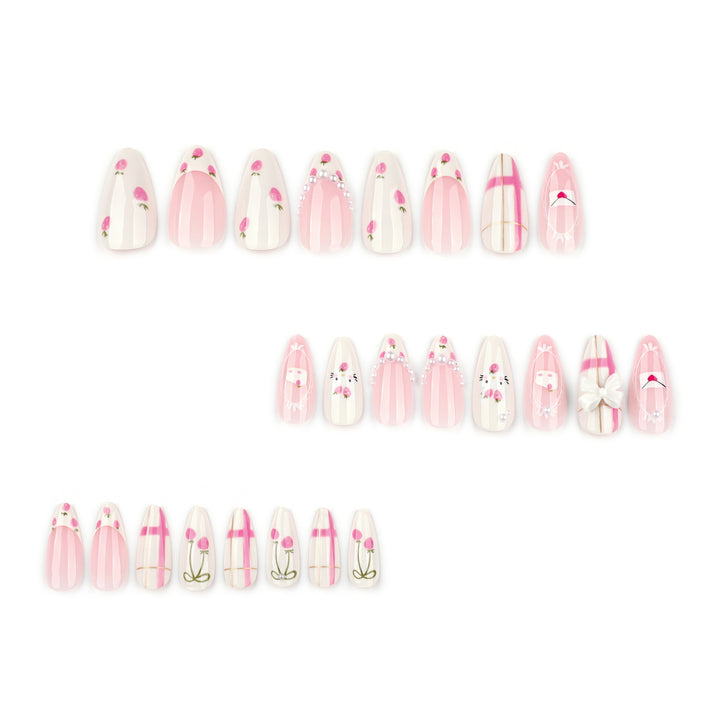 Artistic Decorative Press-On Nail Set Stornfield