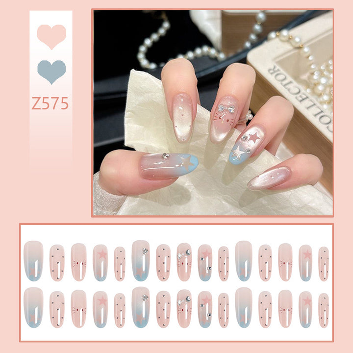 Creative nail art set with sparkling star and animal designs Stornfield