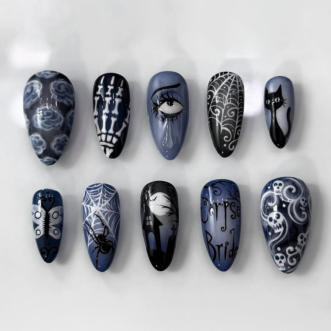Artificial nail set with creative designs Stornfield