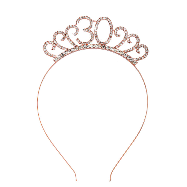 Ladies Crystal Tiara with Custom Designed Number Motif Stornfield