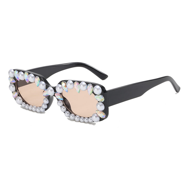 Ladies elegant sunglasses with pearl decoration Stornfield