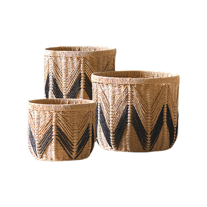 Storage basket with stylish zigzag pattern Stornfield