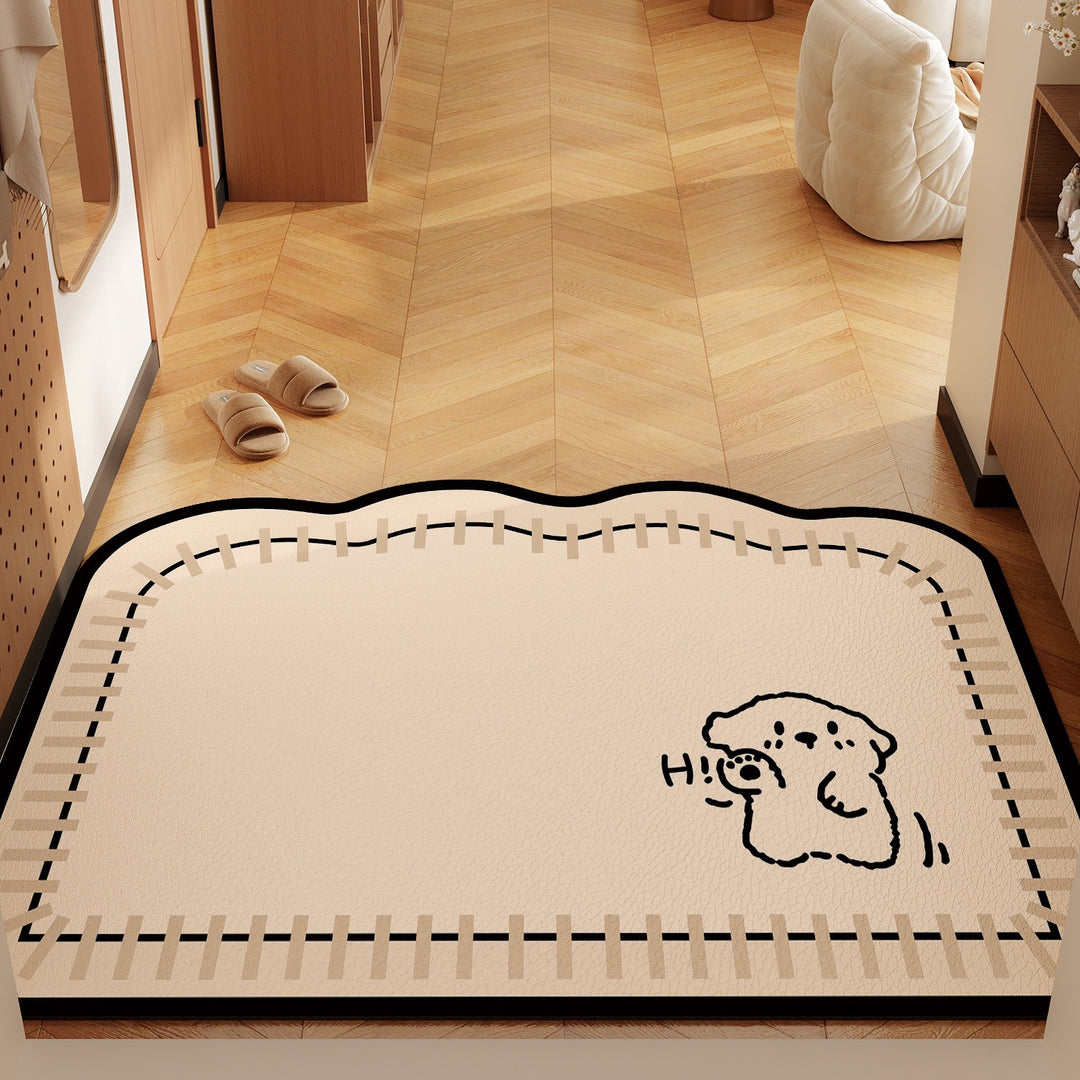 Playful Bunny-Themed Mat