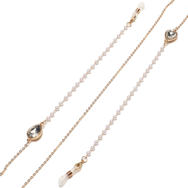 Elegant Pearl and Crystal Eyewear Chain Stornfield