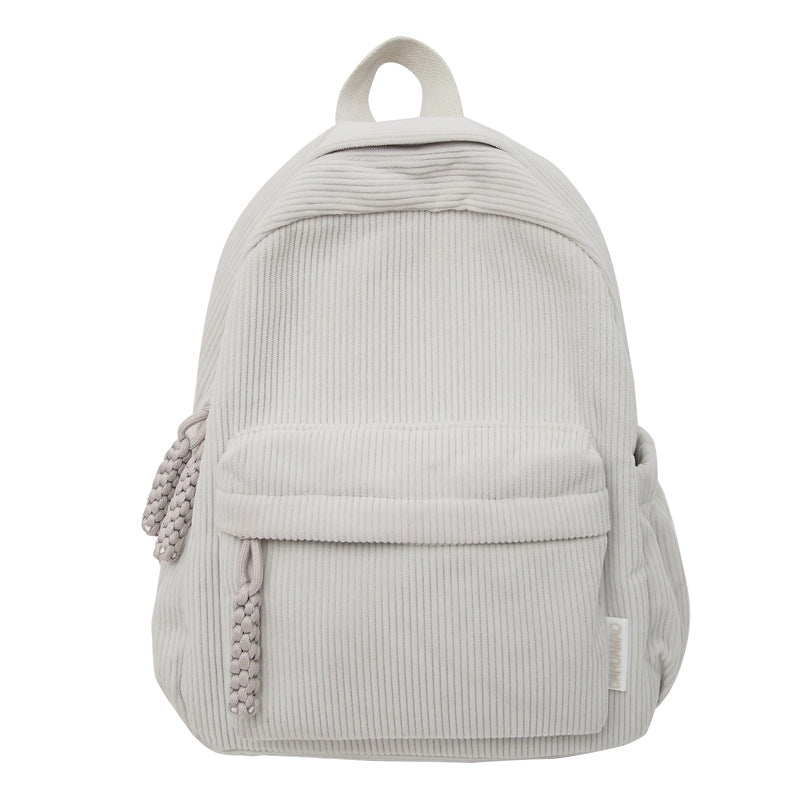 Corduroy Textured Mini School Backpack Stornfield