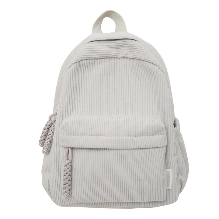 Corduroy Textured Mini School Backpack Stornfield