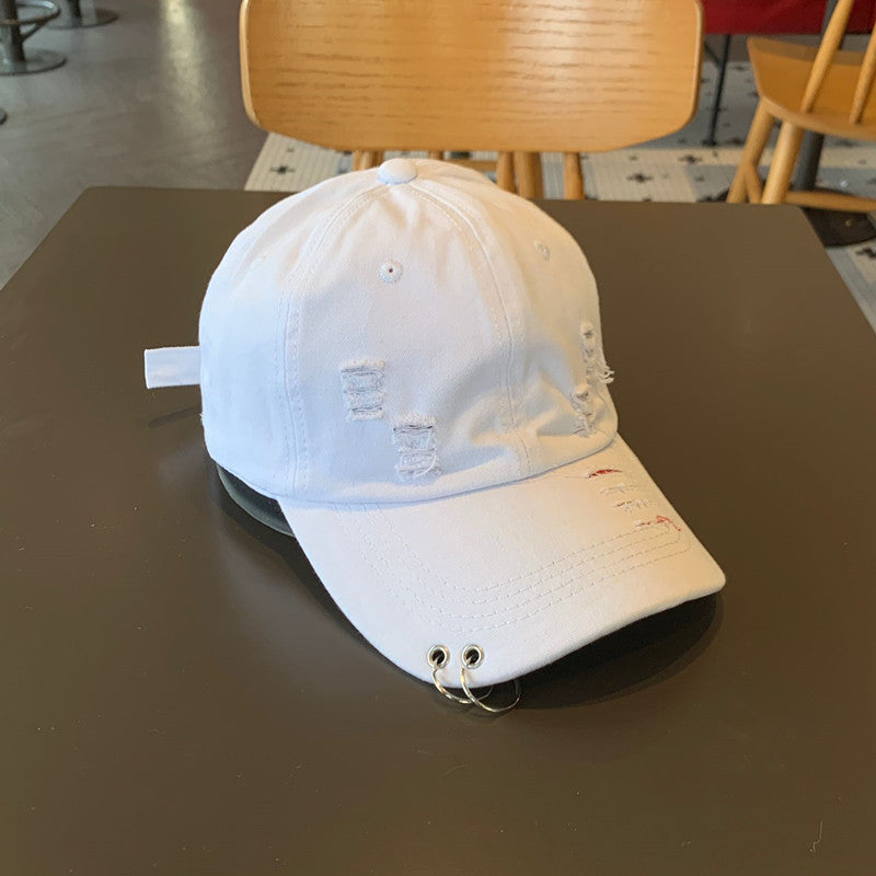 Unisex Distressed Cotton Adjustable Baseball Cap Stornfield