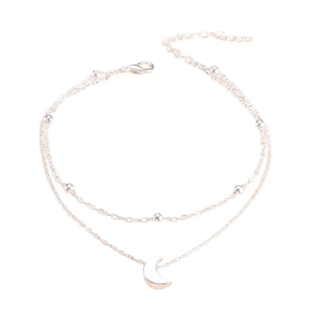 Double Layered Moon Charm Anklet Stornfield