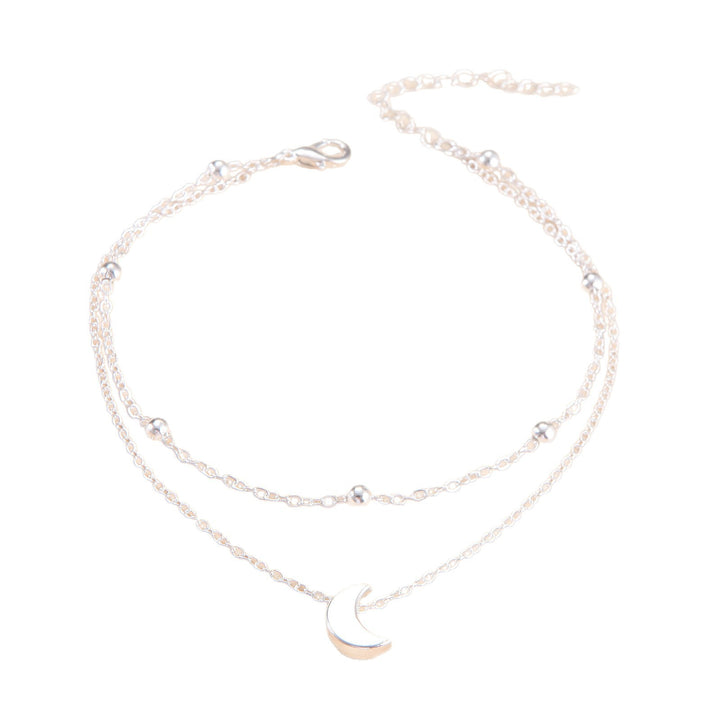 Double Layered Moon Charm Anklet Stornfield