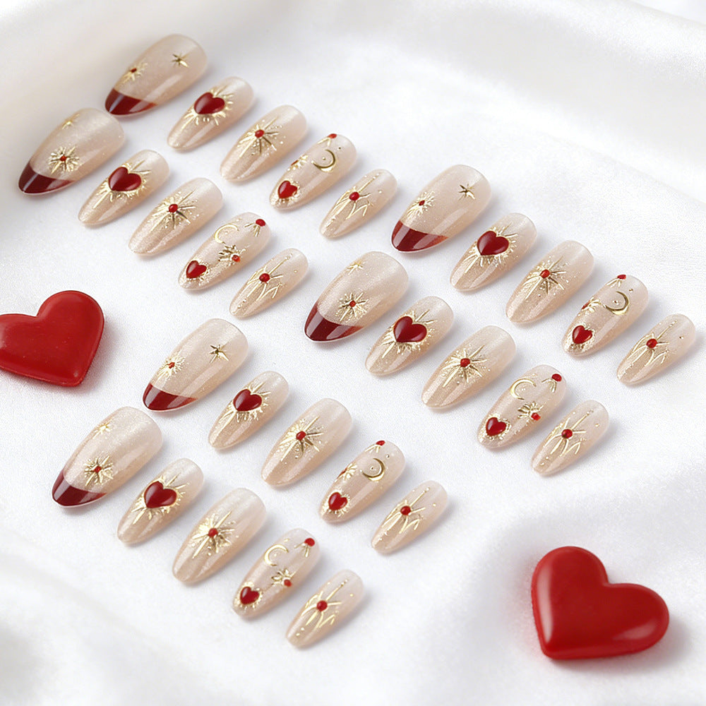 Artistic 3D Embellished Press-On Nails Stornfield