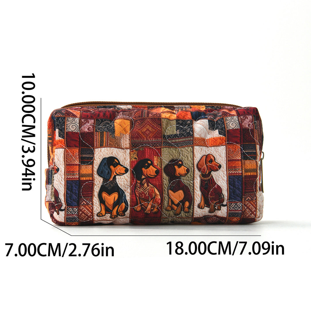 Cosmetic pouch with colorful animal design Stornfield