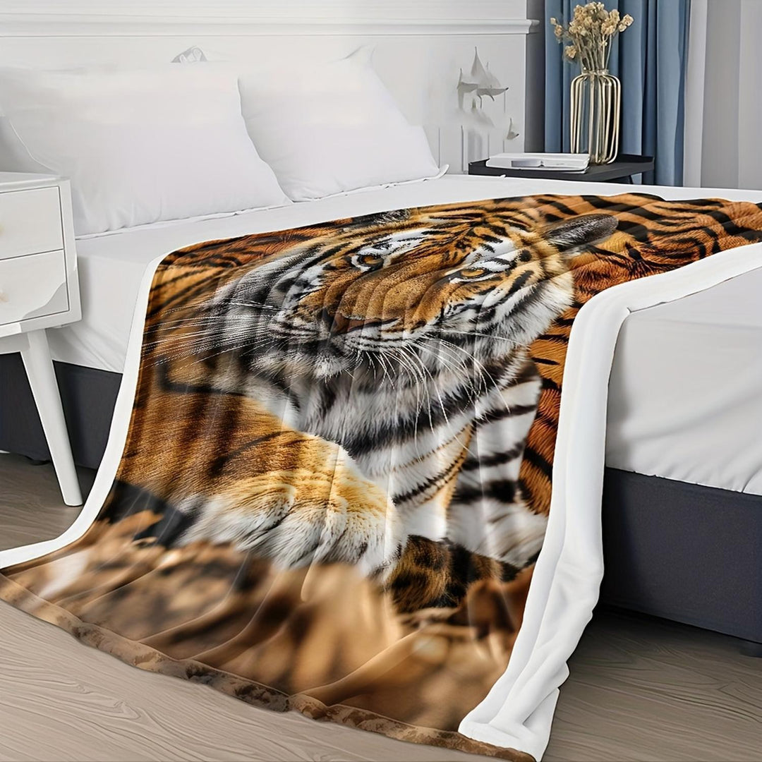 Plush Animal-Themed Throw Blanket