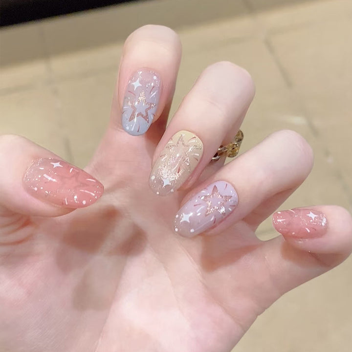 Artistic Starry Nail Art Stornfield