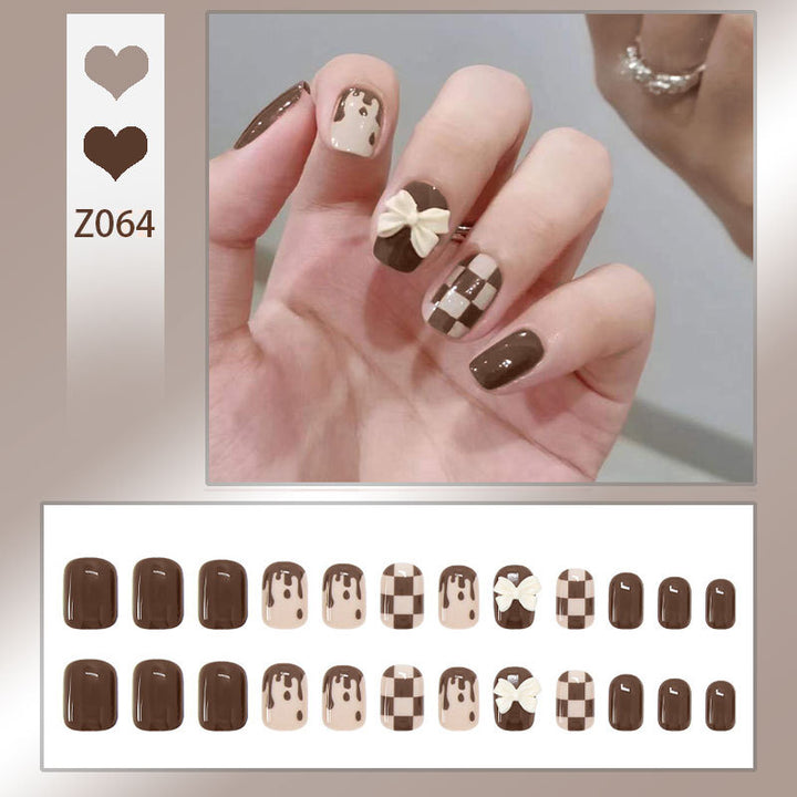 Elegant Rhinestone-Embellished Press-On Nails