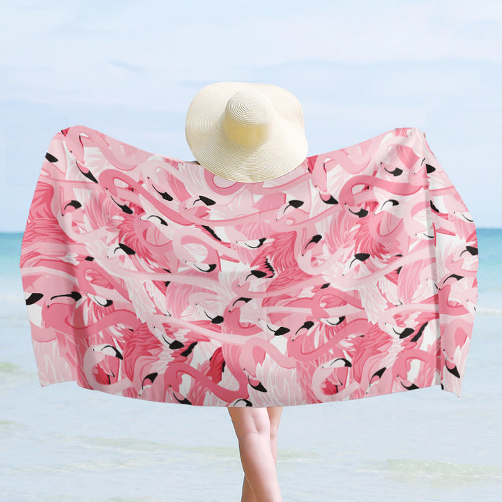 Luxury beach towel with dynamic wave design Stornfield