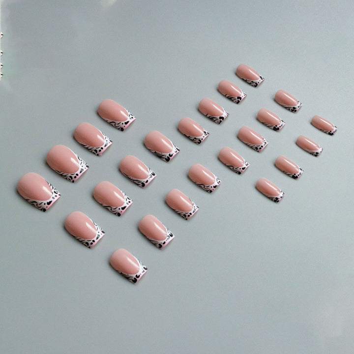 Decorative French Tip Nail Art Set