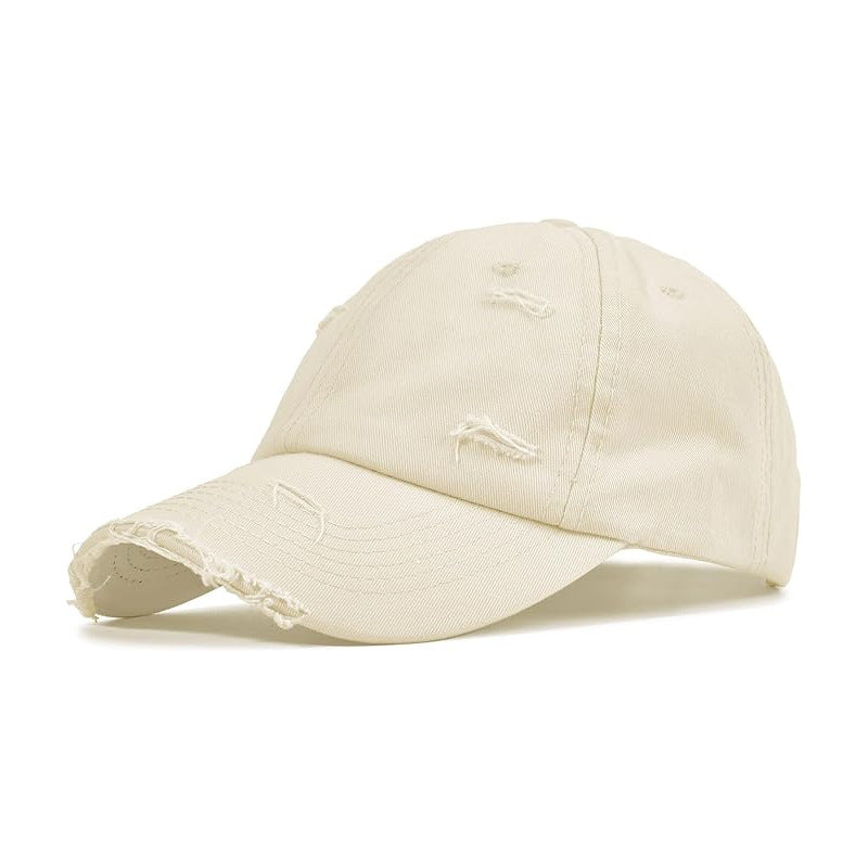 Women's fashionable baseball cap with destroyed look Stornfield
