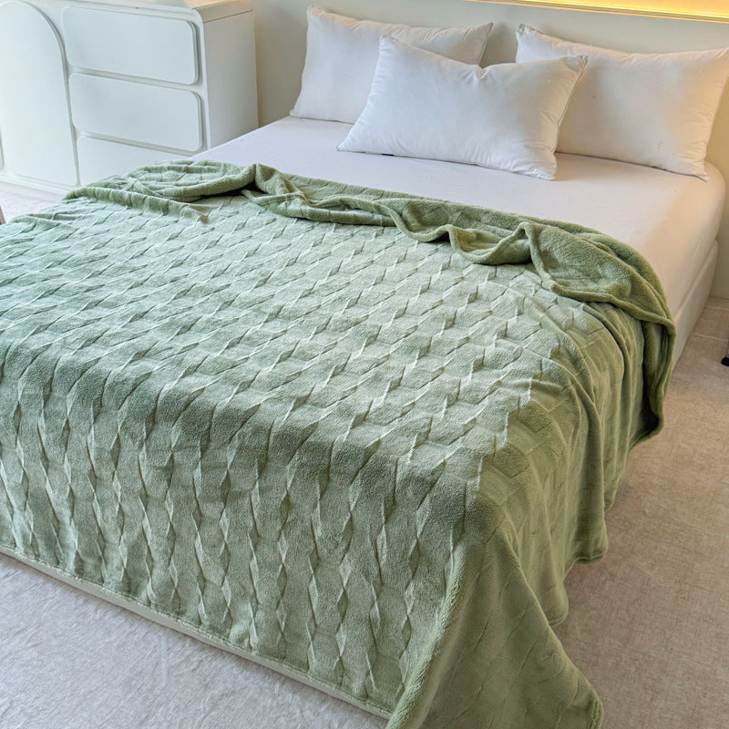 Cozy Textured Throw Blanket