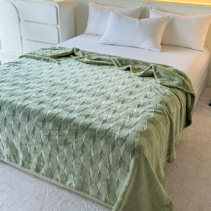 Cozy Textured Throw Blanket