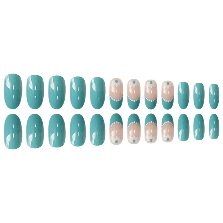 Elegant Floral Accent Nail Art Set Stornfield