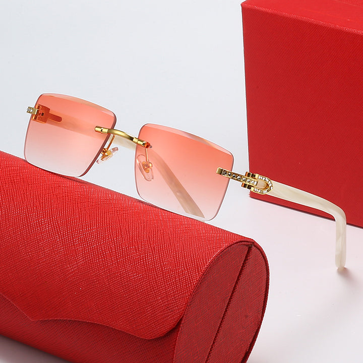 Ladies fashionable square sunglasses with luxurious accent and UV protection Stornfield
