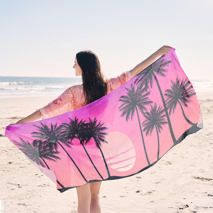 Light beach towel with creative jellyfish motif Stornfield