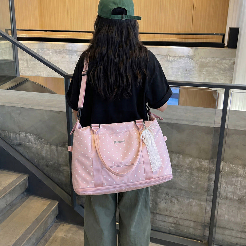Stylish Polka Dot Travel Bag