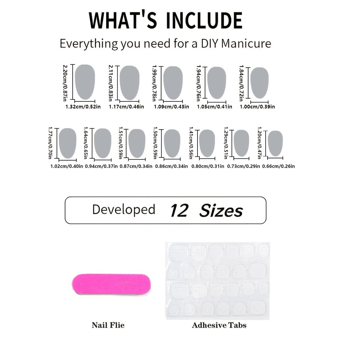 Artificial nail set with festive dot and gradient designs Stornfield