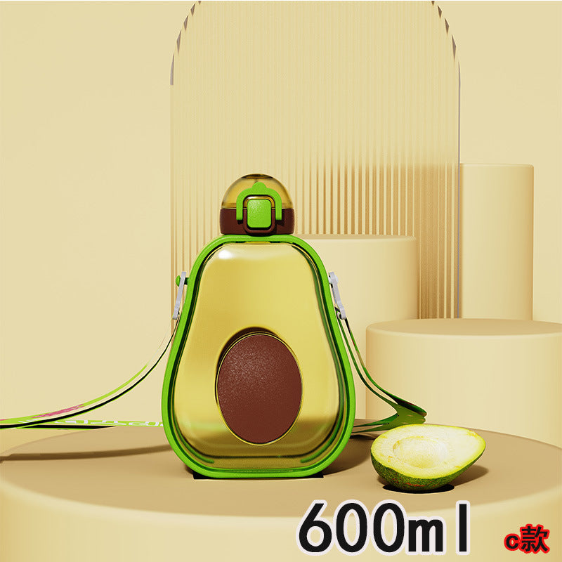 Women's Avocado Water Bottle with Leak-proof Lid and Integrated Carry Strap Stornfield
