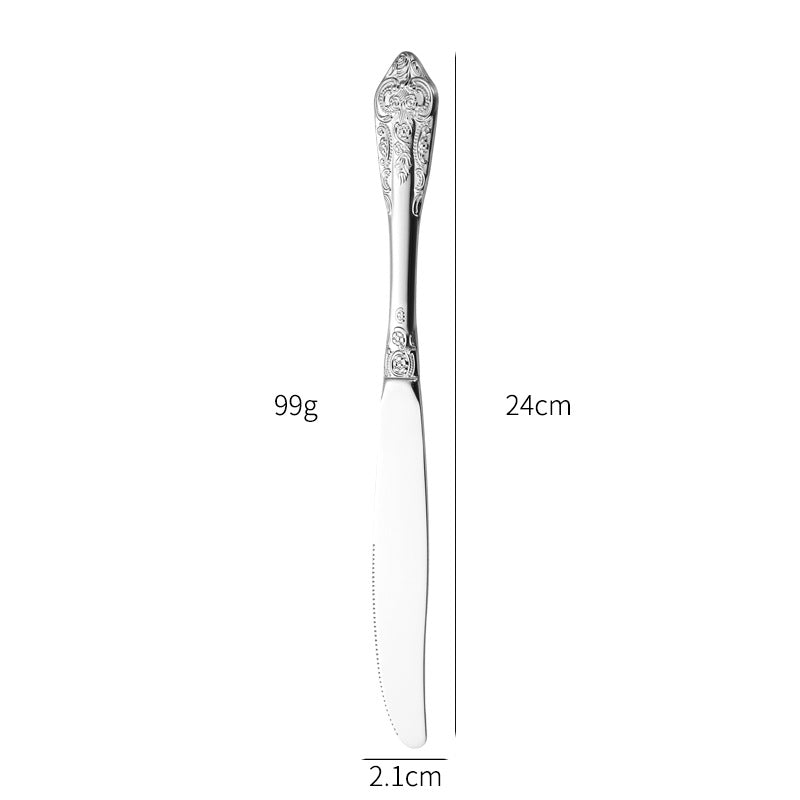 Elegant fish fork with artistic handle design Stornfield