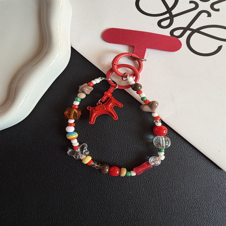 Decorative Beaded Charm Keychain Stornfield 1790135563