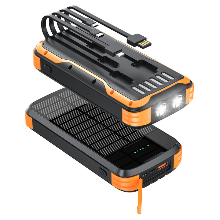 Solar Powerbank with Integrated LED Light and Multiple Charging Ports Stornfield