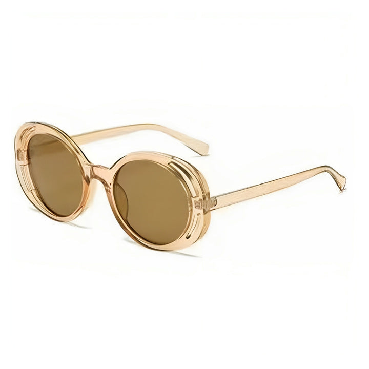 Women Oval Designer Sunglasses with Classic Detail Stornfield