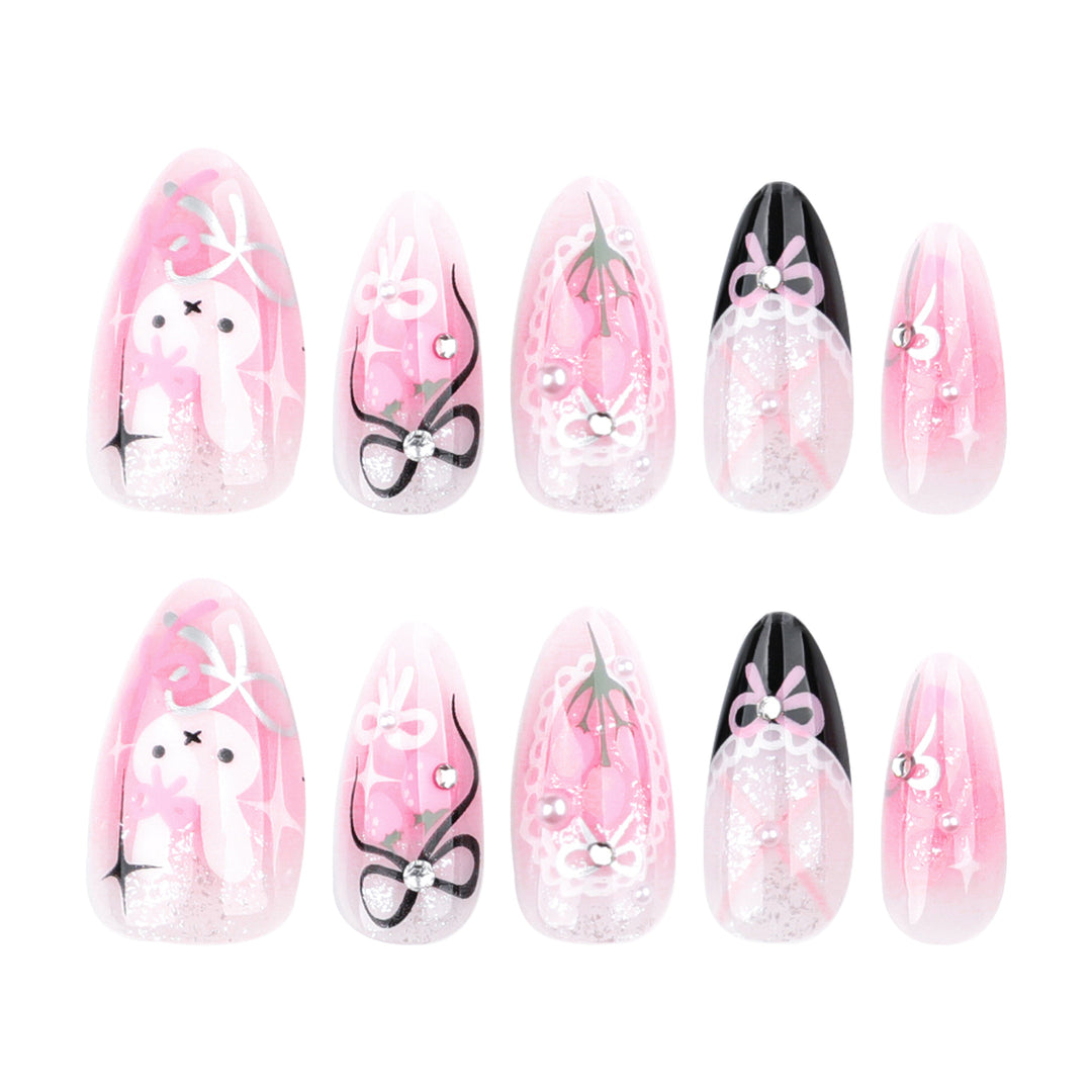 Artificial nails with romantic design Stornfield