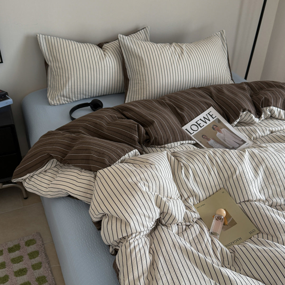 Modern Striped Duvet Cover Set