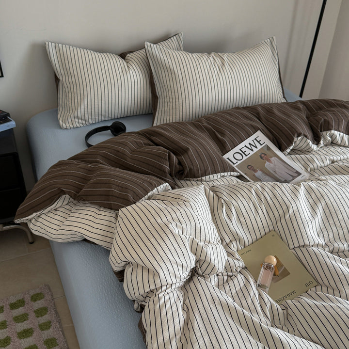 Modern Striped Duvet Cover Set