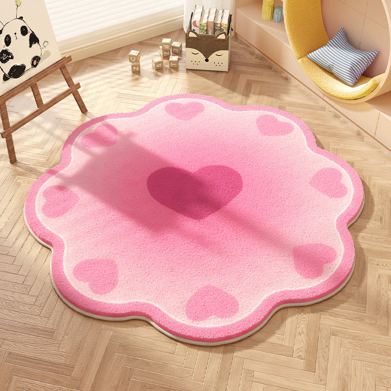 Playful Bow-Patterned Round Area Rug