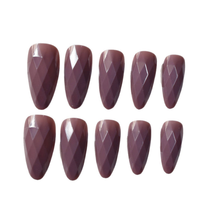 Premium Glossy Diamond-Shaped Press-On Nails Stornfield