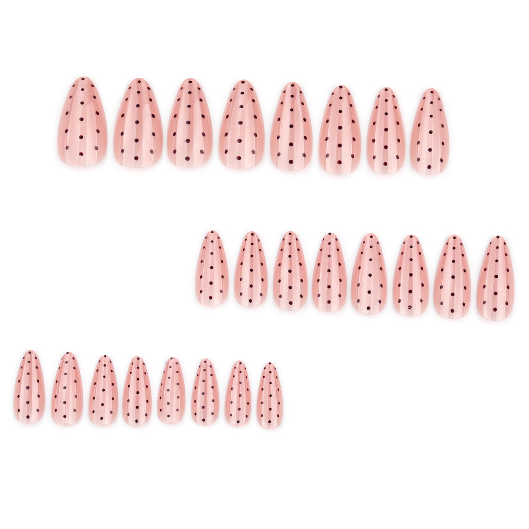 Artificial nail with polka dots Stornfield