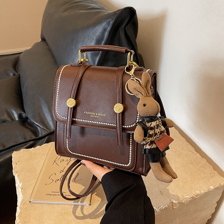 Vintage-Inspired Structured Crossbody Bag Stornfield