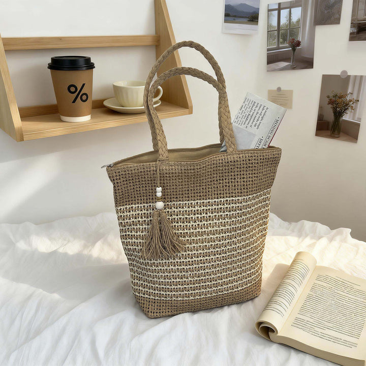 Elegant Woven Beach Bag Stornfield