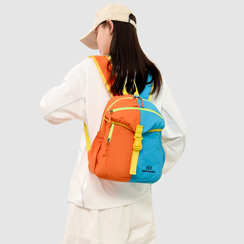 Color-Block Multi-Pocket Backpack Stornfield